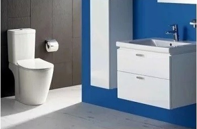 Set vas wc pe pardoseala capac slim softclose si rezervor Cube Connect Aquablade, Ideal Standard
