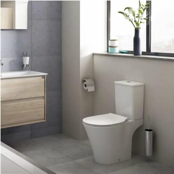 Set vas wc pe pardoseala cu rezervor si capac softclose Connect Air Aqua Blade,  Ideal Standard